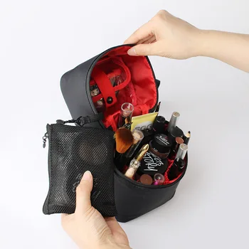 NAUJAS Mados Moterų Makiažas maišelį nailono Kosmetikos krepšys grožio Atveju sudaro Organizatorius, tualetinių reikmenų krepšys rinkinių Saugojimo Kelionės Skalbinių krepšys
