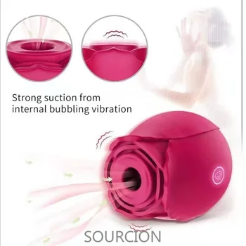 SOURCION Rose Forma Makšties Čiulpti Vibratorius Intymus Spenelių Gyvis Žodžiu Lyžis Klitorio Stimuliacija Galingas Sekso Žaislai Moterims