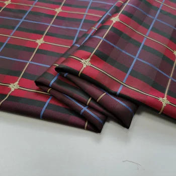 Škotijos klasikinis languotas elastiniai marškinėliai tiktų mažai bičių verpalai dažyti drabužio audinio siuvimo, audinių gamyklos parduotuvė nėra sandelyje