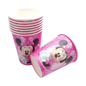 Minnie Mouse kūdikių vienerių metų gimtadienio vakarėlis, Vienkartiniai indai, dekoras reklama kolbų apdailos gimtadienio prekes