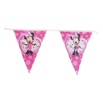 Minnie Mouse kūdikių vienerių metų gimtadienio vakarėlis, Vienkartiniai indai, dekoras reklama kolbų apdailos gimtadienio prekes