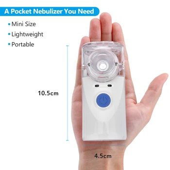 Nešiojamų Akių Inhaliatoriaus Difuzorius Mašinos Įkvėpti Drėkintuvas Alerginiu Rinitu, Astma Spray su 3 antgaliais kasdien naudoti kūdikių priežiūra