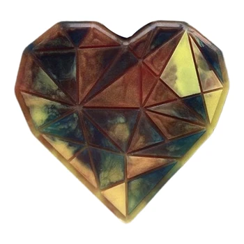 Epoksidinės Dervos Pelėsių Deimantų Širdies Papuošalai Liejimo Silikono Forma 