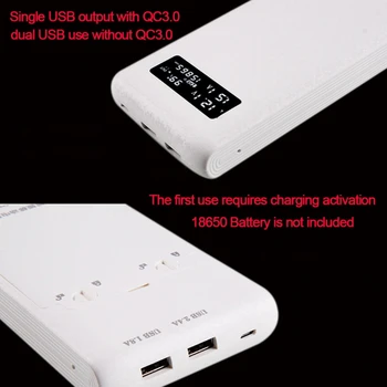 (Ne Baterija)Dual USB QC3.0 Išėjimo 6x 18650 Baterijas 