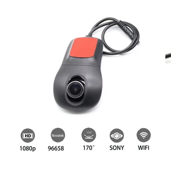 Automobilių DVR Wifi Vaizdo įrašymo Brūkšnys Cam Kamera Universalus vairavimo diktofonas aukštos kokybės Naktinio matymo full hd 1080P