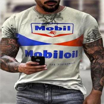 2021 metų Vyrų Europoje Ir Amerikoje Retro boutique gatvės mados marškinėliai letterprint spalvotų vyriški trumpomis rankovėmis