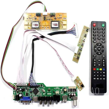 Naujas TV56 Stebėti valdybos Rinkinys M190PW01 V. 0 V0 M190PW01 V1 V. 1 TV+HDMI+VGA+AV+USB LCD LED ekrano Valdiklio plokštės Tvarkyklės