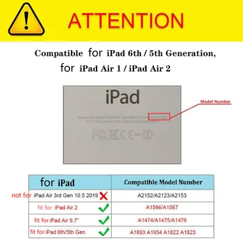 IPad 4 Oro Atveju 2020 iPad 10.2 Atveju 7 8 Kartos Planšetinio kompiuterio Dangtelis Pro 10.5 11 2021 Mini 5 2 Oro 9.7 2017 2018 5-osios, 6-osios Byloje