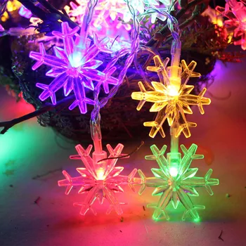 LED Snaigė Šviesos Eilutę Mirksi Žiburiai Kalėdų, Vestuvių, Naujųjų Metų Kalėdų Medžio Apdaila Šviesos Keliones
