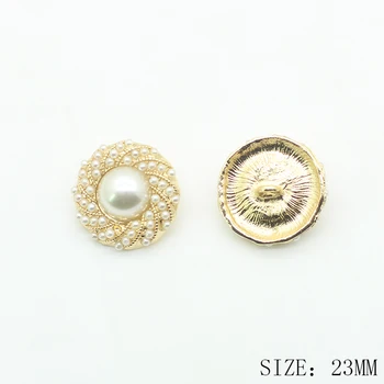 ZMASEY naujas mados lydinio siuvimo perlų mygtukai, skirti 