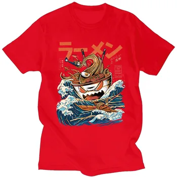 Japonijos Harajuku T-Shirt Vyrai 2021 M. Vasarą Hip-Hop T Shirts Makaronų Laivo Animacinių Filmų Streetwear Tshirts Trumpas Rankovės Atsitiktinis Viršų Medvilnės
