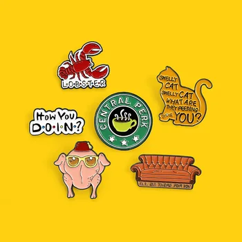 Kūrybos turkija-profiliuota segė, asmeninį katė, sofa-laiškas pin, krepšys apdaila, dažų ženklelis, dovana draugams