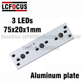 LED PCB 75MM 3W aliuminio plokštės 1/3 / 5W high power led sumontuoti šviesos valdybos radiatorių, naudojamas hydroponic akvariumas šviesos vamzdis