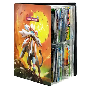 240pcs Žaidimas Albumą Pokemon Animacinių filmų Pokemon Prekybos Kortelių Vaikas EX GX Kolekcinė Knyga Pakrautas Sąrašą Turėtojas Talpa Rišiklio Katalogą Žaislas