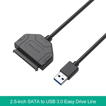 USB 3.0 SATA Nešiojamų SATA į USB 3.0 2.5/3.5 colių Kietasis Diskas SSD HDD Konverteris Adapterio Kabelį Kietąjį Diską 22 Pin Sata III Kabelis