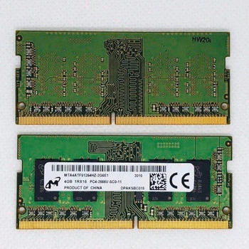 Mikronų memoria DDR4 ram 4GB 2666MHz RAM 4GB 1RX16 PC4-2666V-SCO-11 DDR4 2666 4 GB Nešiojamas atminties sąsiuvinis 260pin 1.2 V
