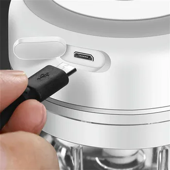100/250ml Elektros Česnakai Švīts Mini USB Įkrovimo Belaidžio Smulkintuvas Chopper Daržovių Čili mėsmalė, Virtuvės Įrankiai