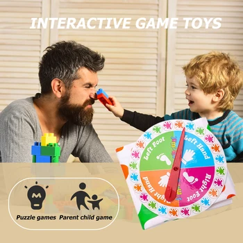 Viesulas Žaidimai Twister Žaidimą Patalpų, Lauko Žaislai, Įdomus Žaidimas Sukimo kūno Vaikams Suaugusiųjų Sporto Interaktyvus Žaislas Grupė
