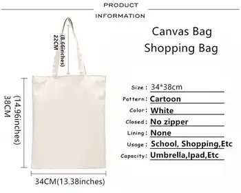 Jurijus ant Ledo, pirkinių krepšys, recirkuliacijos maišelį bolso medvilnės shopper bolsa shopper bag audinio bag daugkartinio naudojimo ecobag patraukti
