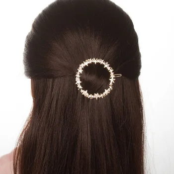 Mados Tuščiavidurių Metalo Staigius Geometrijos Star Žiedas Plaukų Įrašą Moterų, Mergaičių Plaukų Pin Papuošalai, Plaukų Aksesuarų, Karšto Pardavimo 2020 Naujas