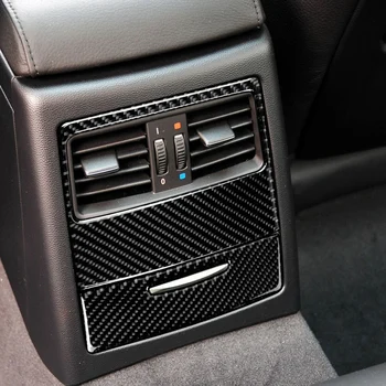 Automobilio Stilius Anglies Pluošto 3D Lipdukas Automobilio Interjeras Atgal Oro Ventiliacijos Rėmas Padengti -BMW 3 Serijos E90 E92 E93 2005-2012 m.