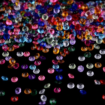 1000pcs Spalvinga Crystal Sodas, Dekoratyviniai Akmenukai Netikrą Kristalų Perlas, Sodas Vazos, Akmens 