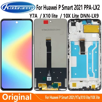 Pradinio Ekrano ir Huawei Honor 10X lite X10 lite DNN-LX9 Y7A LCD Ekranas Jutiklinis Ekranas skaitmeninis keitiklis Skirtas Huawei P Smart 2021 LCD