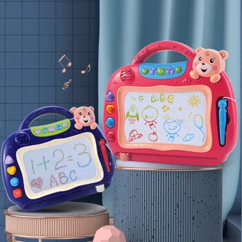 Montessori Žaislai Magnetinė Piešimo Lenta Vaikams Piešimo Lenta Mokymosi Piešti Vaikams Nuo 2 Iki 4 Metų Mergaitė Piešimo Tablet Dovana