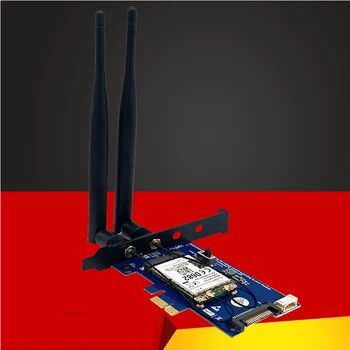 WiFi Card PCI Express Tinklo plokštė Belaidžio ryšio Adapteris Mini PCIE PCI-E X1 Adapteris, + SIM Card Slot 3G/4G/LTE Kortelės WiFi Modulis