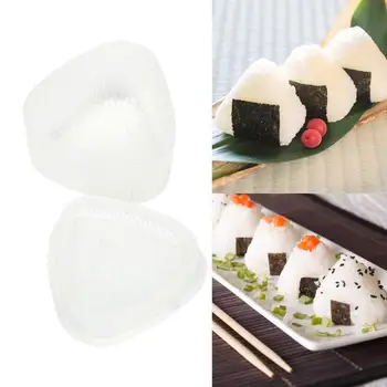 Virtuvės Dalykėlių 2 Vnt. Suši Onigiri Pelėsių Skaidrus Bento Dekoravimo Ryžių Kamuolys Maker Plastiko Trikampio Formos Maistinėmis