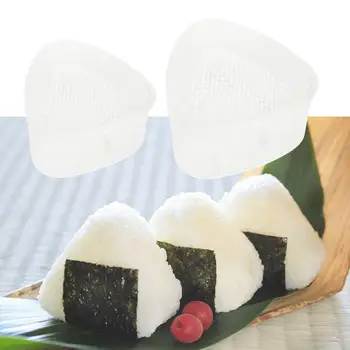 Virtuvės Dalykėlių 2 Vnt. Suši Onigiri Pelėsių Skaidrus Bento Dekoravimo Ryžių Kamuolys Maker Plastiko Trikampio Formos Maistinėmis