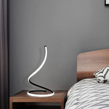 LED stalinis šviesos stalo lempos mados kreivė apdailos Stalo lempos miegamojo lovos kambarį Naktį šviesos lentelė šviesos stalo lempa