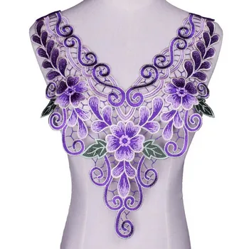 3D Nėrinių Purple Flower 