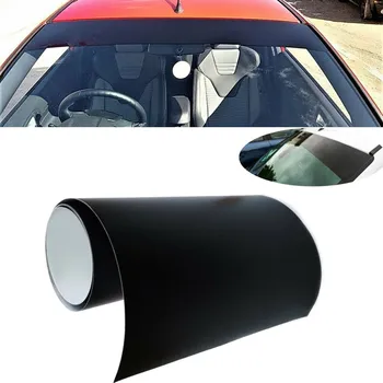 2021 Automobilių Gloss Black Sun Juostelės Universaliųjų Automobilių Van Priekinio stiklo Sunstrip 140 X 20CM Priekinio lango Saulė Juostelės