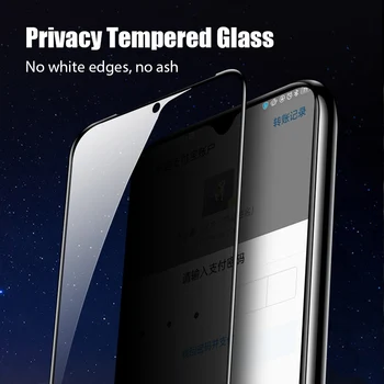Pilnas draudimas Anti spy grūdintas stiklas Xiaomi redmi pastaba 9 8 7 6 Pro Max privacy screen protector for redmi pastaba 9S 9T 8T stiklo
