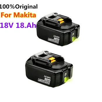 Originalus 18V18Ah Baterija 18000mah Li-Ion Baterijos Pakeitimas Galios Akumuliatorius MAKITA BL1880 BL1860 BL1830battery+3A Įkroviklis