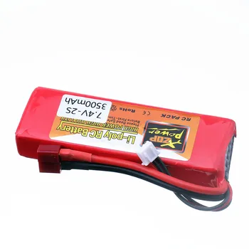 Originalus baterijos Wltoys 144001 atnaujintas 2s 7.4 V 3500mAh Lipo baterija Wltoys 144001 124019 12428 RC automobilių, valčių baterija