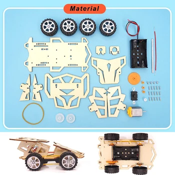 Mokslo Rinkiniai Vaikams Medinį Modelį, 3D Surinkimo Konstruktorius Blokai Mokslo Švietimo Projektus Žaislai, Dėlionės Dovanos