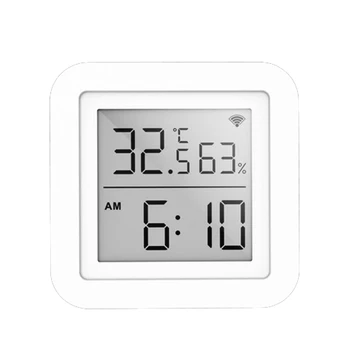 Tuya Smart gyvenimo WiFi Temperatūros Ir Drėgmės Jutiklis Patalpų Termometras Su Drėgmėmačiu LCD Ekranas Paramos Alexa 
