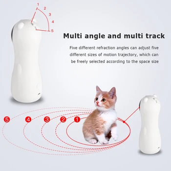 Reguliuojamas Automatinis LED Lazeris Katė Žaislas Interaktyvios Smart Kibinimas Juokingi Elektroninių Pet Kačiukas Mokymo Linksmas Aparatas