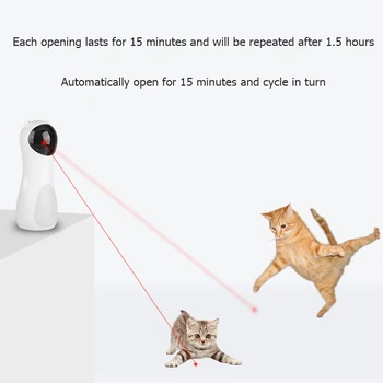 Reguliuojamas Automatinis LED Lazeris Katė Žaislas Interaktyvios Smart Kibinimas Juokingi Elektroninių Pet Kačiukas Mokymo Linksmas Aparatas