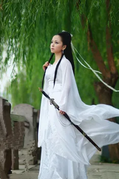 Aukštos Kokybės Klasikinis Kinų Drama Hanfu Kostiumas Kinijos Liaudies Šokių Balta/raudona/rožinė Kostiumai Filmo Vaidmenų Etape Kostiumai Moteris
