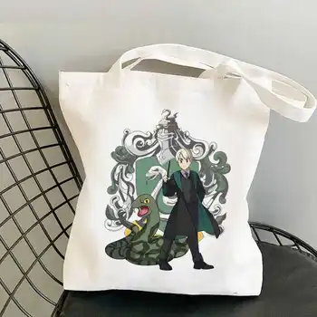 Draco Malfoy pirkinių krepšys perdirbti shopper bag džiuto pluošto krepšys bakalėjos bolsas de tela ekologinio bag bag nešti maišelį tohidlou