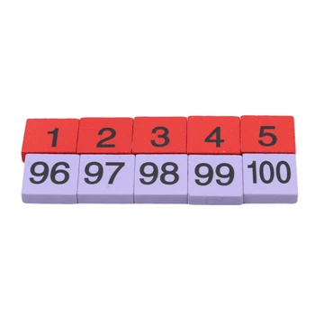 Mediniai Montessori Šimtai Valdybos Matematika 1 Iki 100 Iš Eilės Numerių Skaičiavimo Žaislas Švietimo Žaislai Vaikams