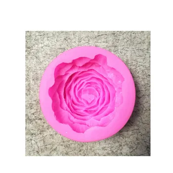 Rožių Gėlių Silikono Muilo Pelėsių Priėmimo 3D Bijūnas Rankų darbo Dervos Amatų Šokoladiniai Saldainiai, Pelėsių Torto Kepimo Įrankiai
