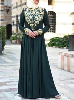 Islamo Musulmonų Drabužiai Abaja Suknelė Moterų Plius Dydis Maroko Kaftan Turkija Kimono Jilbab Jubah Dubajus Islamo Skraiste Maxi Vestidos