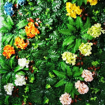 Dirbtinių Gėlių Šilko Gėlių Hydrangea Skydelis Žalia Vestuvių Dekoravimas Fone