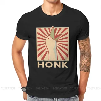 Untitled Žąsų Honk Bell Žaidimas Interneto Meme Grynos Medvilnės Marškinėlius HONK Basic Marškinėliai Homme Vyrams, Drabužiai, Spausdinimo Madinga