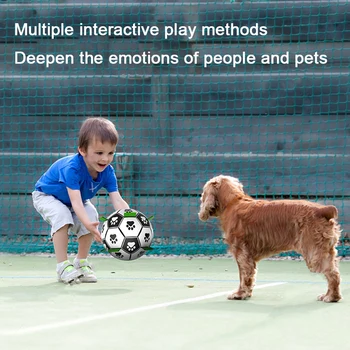 Šunų Žaislai Interaktyvus Pet Futbolo Žaislai su Patraukti Skirtukai Šunų Lauko Mokymo Futbolo Pet Bite Kramtyti Kamuolius, Šunų Reikmenys
