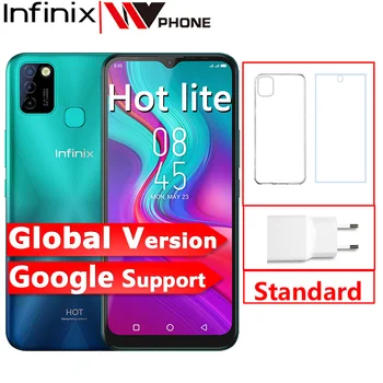 Pasaulinė Versija Infinix Karšto 10 Lite 2GB 32GB Mobiliojo Telefono 6.6